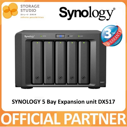 SYNOLOGY 5 Bay Expansion Unit DX517. Singapore Warranty 3 Years
